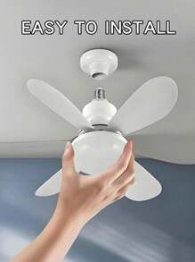 Ventilateur de plafond avec lumière et télécommande, ventilateur de plafond à LED dimmable de 40 W avec douille E27, ventilateur de plafond pour chambre à coucher, salon, 6 pales, 3 vitesses, minuterie