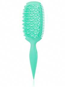 通风卷发梳，适用于卷发、波浪发和卷曲发 - 气流空心设计，可快速干燥并增强卷发，防毛躁顺发梳，干湿两用，轻巧无拉力梳，适合儿童、青少年和小女孩，非常适合旅行、居家、沙龙 - 彩色 - 查看 11