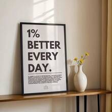 1pc Retro "Better Every Day" Inspirational Quote Poster Perfect For Home Office Classroom Decor No Frame ﻿