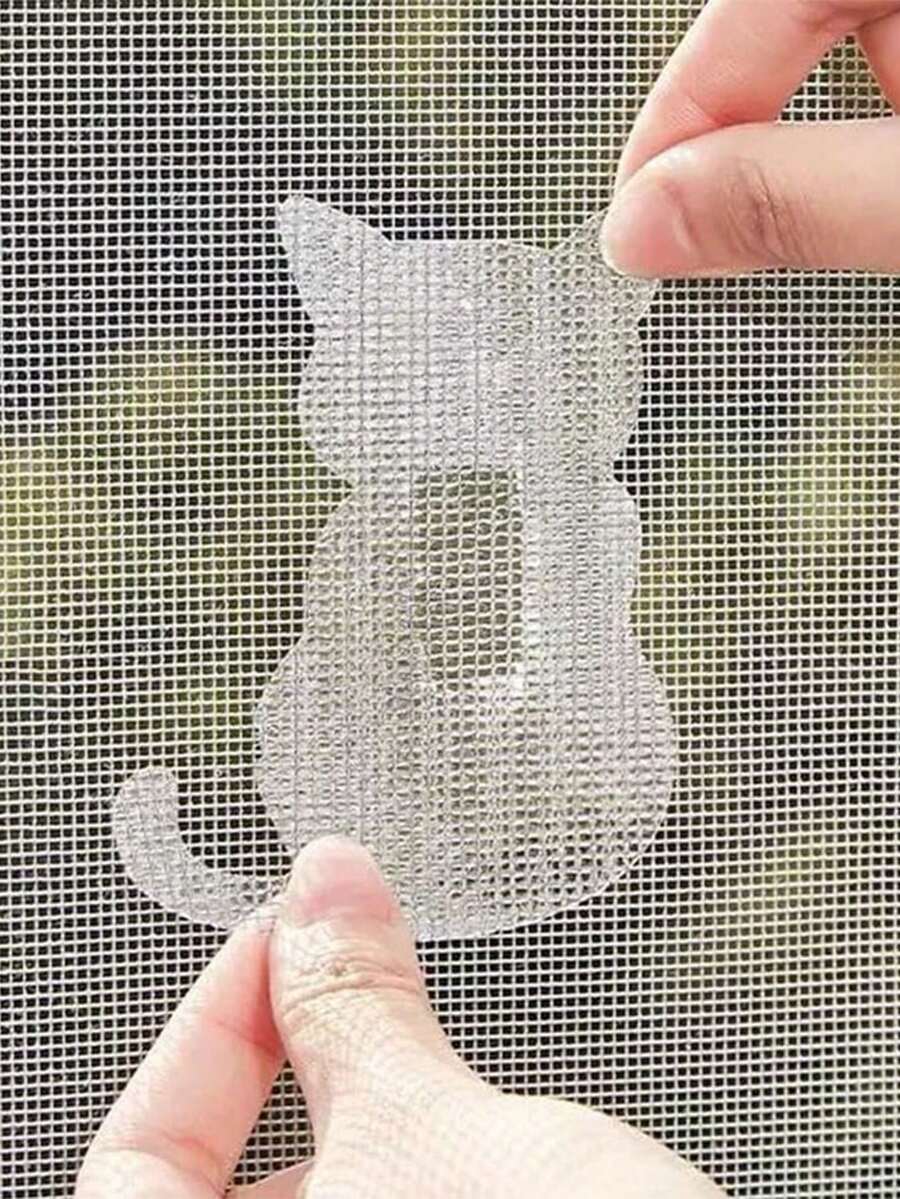 10pcs Cute Animal Shape Door Window Screen Repair Patches, Multi-Purpose Strong Adhesive Tape, Fiberglass Screen Window Repair Kit, Suitable For Repairing Screen Doors And Windows, Window Screen Repair Tape, Self Adhesive Mesh Tape, Anti Insect Mosquito Mesh, Broken Holes Repairing Strong Self Adhesive Window Screen Repair Tape, Window Net Screen Repair Patch, Covering Up Holes Tears Anti-Insect Mosquito Mesh - Multicolor - View 1