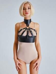 Damen Mode PU Leder Taillengürtel, Gothic Stil Korsett Taillengürtel, Valentinstag Geschenk, Karnevalskostüm Gürtel, Sexy Damen Accessoire, Rave