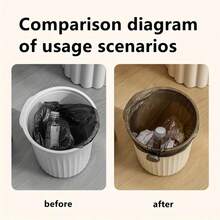 1/3/5 件防扭防滑垃圾袋架 - 采用耐用 PP 材料制成，适用于厨房、浴室、客厅和户外使用，可放置垃圾袋并使其远离地面