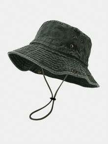 1 件男士水洗渔夫帽，户外钓鱼徒步防晒牛仔帽 - 一件裝男士漁夫帽 - 查看 10