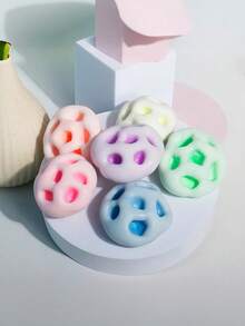1PC Shapeable Ice-Skinned Glutinous Rice Cake Pinch Decompression Toy, Simulated Mochi Glutinous Rice Cake, Good Venting Toy, Suitable For Boys And Girls To Play Tabas Soft. Relaxing Tabas Soft Toy | Fun And Slightly Challenging Sensory Experience - Nhiều màu - Xem 3