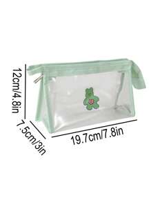 1 Stück Bären Muster transparente Federtasche, einfarbiges Reißverschluss personalisiertes Design Mäppchen, leicht und tragbar Kulturbeutel für Reisen, unverzichtbare Schulsachen für Schule und Schulzeit, Federmappe, Schultasche