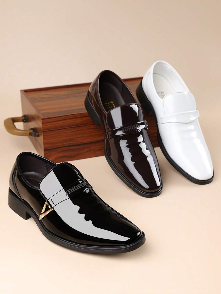 Zapatos de cuero con punta puntiaguda y deslizamiento formal de negocios para hombres, nuevos zapatos elevadores versátiles, transpirables, casuales, antideslizantes, ligeros y cómodos para el trabajo y la boda