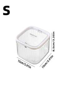 1pc Laundry Pod Storage Container, Detergent Powder/Capsule Dispenser Box With Sealed Lid And Push-Out Design, Suitable For Laundry Pods, Dishwasher Tabs, Detergent Dispenser