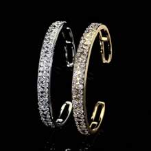 1pc Women's Rhinestone Heart Shaped Charm Daily Bracelet, Elegant & Minimalist Design