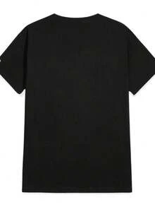 Tshirt Feminina Estilosa Estampada Elementos do Oceano Estampada Lançamento Camiseta 100% Algodão Camisetão Solta Oversized Plus Size Camiseta - Branco - Visão 2