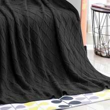 Casaisla Home Collection Bed Blankets & Towel Blankets - Black - View 3