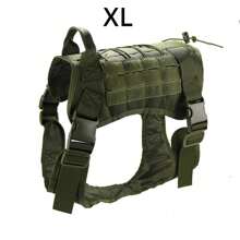 Tactical Dog Harness For Large Dogs, Tension Free Adjustable Pet Harness, Reflective Work Training Harness, Molle Vest With Handle, Easy Controllable Blast-Proof, Hook And Loop Panel, Pet Vest Style Dog Harness