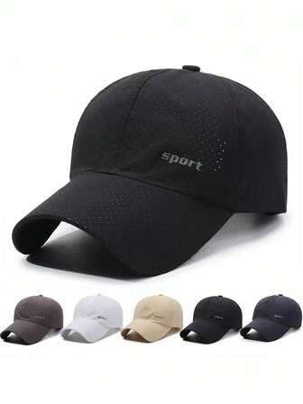 2件/1件透气速干帽子户外帽子男女夏季薄款透气鸭舌帽运动跑步棒球帽男女遮阳速干网眼棒球帽
