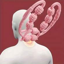 1 件圆形腿部夹紧滚轮，小型肌肉放松大腿按摩器，用于经络疏通锻炼 - 非电动塑料工具，锋利工具神器