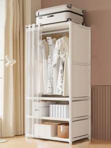 Tủ quần áo Phòng ngủ Phòng khách Tủ gia dụng Kệ treo quần áo bền chắc Lắp ráp dễ dàng Đồ nội thất lưu trữ Giá để đồ trong tủ quần áo Quay lại trường Du lịch Thiết yếu Trang trí phòng, Trang trí nhà cửa, Trang trí phòng ngủ Tổ chức lưu trữ và lưu trữ - RS70W-Trắng - Xem 12