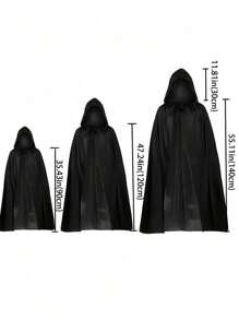 1pc Unisex Hooded Halloween Christmas Cloak Costumes Party Cape,Adult Cosplay Costume For Halloween Christmas Party