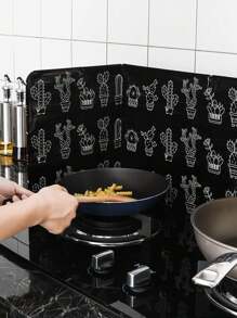 1 pièce Protège-éclaboussures de cuisine, planche isolante pliable pour la cuisson sur cuisinière à gaz, écran anti-éclaboussures résistant à l'huile