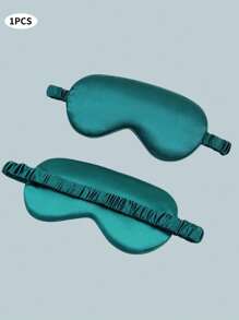 1 Stück schattierender Schlafaugenmaske, aus seidenähnlichem Material, angenehm kühl, entspannend, ermüdungslindernd, ideal für Mittagsruhe, Schlaf