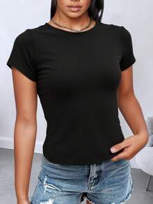 Women's Fashion T-Shirts - Elegant Summer Tees In 2-Pack And 3-Pack Options, Multiple Color Combinations For Stylish Outfits - 黑加粉 - 查看 4