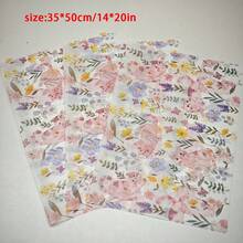 10 Sheets Flower Bush Cat Pattern Gift Wrapping Paper 20''X 14'' | Perfect For Spring And Summer Festival Gifts, Weddings, Birthday Gift Wrapping, Bouquet Packaging, Shoe And Clothing Packaging, Gift Bagfillin