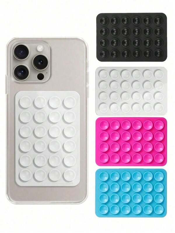 Suction Phone Case Mount, Sillicon Adhesive Phone Accessory For Phone, Hands-Free Fidget Toy Mirror Shower Phone Holder, Videos And Selfies