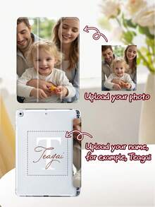 Ayotu Image & Text Customized IPad 10th Generation Protective Case, Personalized Double-Sided Printing Custom Leather Case Compatible With IPad 7/8/9th 10.2 Inches, Compatible With Samsung Galaxy Tab S7/S8 11 Inches, Tab A7 Lite 8.7'', DIY Tablet Protective Case, Creative DIY Shell, Family, Pets Customized Gifts, Birthdays, Commemorative, New Year, School Gifts, Stylish - Multicolor - View 3