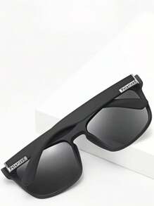 Lunettes de soleil polarisées mode D731, lunettes de soleil de sport pour la conduite avec protection UV pour hommes, lunettes de soleil décontractées P21 résistantes aux rayures en couleur mate