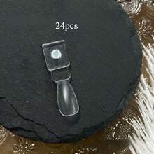 12/24pcs Clear Magnetic Attraction Nail Art Color Palette Easy To Disassemble Nail Sample Sticks Acrylic Practice Nail Tips Color Card Practice Fake Nail Card Display Chart For Nail Salon & Home Manicure Tools - Multicolor - View 8