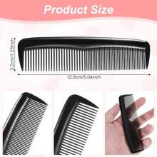 150Pcs Combs Bulk Black Disposable Combs Travel Small Comb Fine Styling Comb Plastic Double Tooth Pocket Combs For Men Women Travel Hotel Homel Nursing Home Charity 5 Inch - như hình ảnh - Xem 2