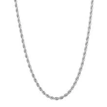 dollrinboy 1pc 18K Gold Plated Stainless Steel Rope Chain Necklace For Men And Women