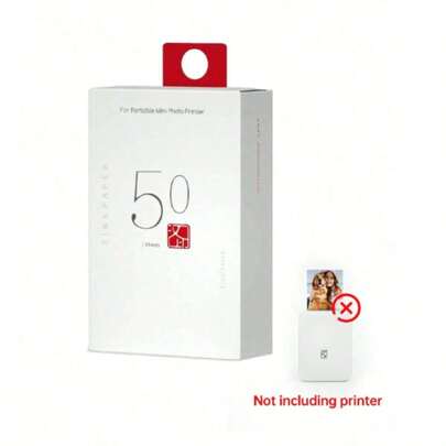  2X3inch Photo Paper (50 Sheets) For HPRT MT53 Mini Photo Printer Sticky-Back Instant Photo Paper, Compatible With IDPRT ZP200 Portable Printer