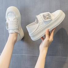 Women Wedge Sneakers - 黑色 - 查看 5