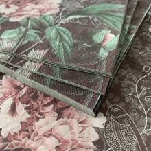 20Pcs 33x33cm Disposable Napkins Peony Printed Napkins Restaurant Party Decoration Napkins