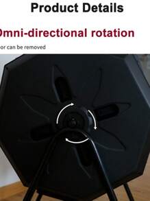 Compost Tumbler - Durable Black Plastic Garden Compost Bin With Ventilation Holes, Ergonomic Handle And Sturdy Legs, For Outdoor Yard Waste, Kitchen Scraps And Decaying Leaves - High Quality Organic Fertilizer Maker