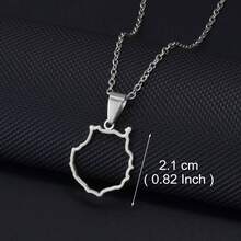 1pc Outline Spain Tenerife,La Gomera,La Palma,Gran Canaria,Fuerteventura,Catalonia,Ibiza,Minorca Map Necklaces Jewelry - Multicolor - View 20