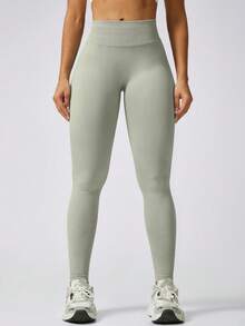 NcmRyu 1Pc Women'S Seamless Solid Color Lifting Waist Sport Leggings Tights