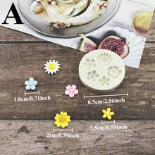 5/1pc Silicone Flower Molds - Non-Stick Multi-Size Daisy Floral Chocolate Fondant Soap Resin Ice Cube Jello Molds For Baking, Cake Decorating, DIY Crafts - Heat-Resistant & Easy Release, Silicone Molds For Baking, Baking Essentials, Detailed Craft Tools, Easyrelease Material, Pastry Chefs - Multicolor - View 12