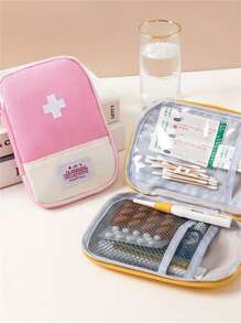 1-4 pièces, Trousse de premiers soins portable, Boîte à pilules, Sac de rangement portable pour médicaments, Sac de rangement pour pilules, Utilisé pour ranger les médicaments, les articles divers, pour les voyages, la vie quotidienne, les déplacements professionnels, les vacances, les sorties printanières