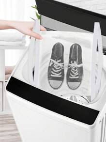 1pc Reusable Laundry Wash Bag For Shoes & Clothes, Adjustable Dryer Strap, Protects From Deformation & Quiet, Mini Wash Bag Available For Household, Dorm, Apartment, Laundromat, Hotel