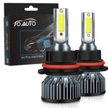2pcs H4 LED Headlight Bulbs For Car H1 H4 H7 H11 9005/9006 HB3 HB4 Led Bulb 12V 50W Auto Led Fog Light Drving Headlamp 6000K, Without Battery
