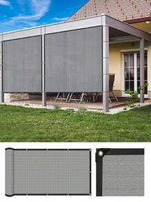 DELLNA 1 panneau de bâche d'ombrage premium résistante aux UV - couverture de plante d'extérieur et tissu de protection solaire respirant, matériau en polyéthylène haute résistance avec bords renforcés - usage multiple pour jardins, patios, cours et auvents