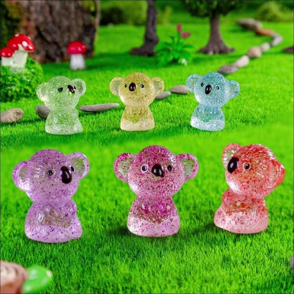 5 / 10 / 20 / 30 / 36 قطعة أصغر تماثيل من الديناصورات راتنجية كزينة للحديقة المصغرة والإكسسوارات والحيوانات والتماثيل الصغيرة. عدة زينة مناظر طبيعية مصغرة من الراتنج للديكور الخارجي للشرفة والحديقة والحفلات، هدية عيد ميلاد مثالية، أكياس الحفلات والألعاب