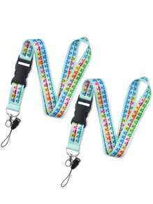 1pc Periodic Table & "I Love Jesus" Pattern Neck Lanyard For Doctor, Nurse, Student, Teacher, Exhibition Staff ID Badge, Suitable As Exhibition, Gift, Keychain Or Daily Use Valentine's Day Valentines Car Accessories Bag Charm Backpack For School
