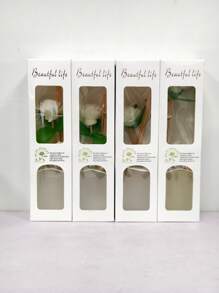 1pc 50ml/1.69floz Transparent Frosted BottleFlameless Essential Oil Diffuser, Lavender Aromatherapy Essential Oil Set,Home & Bedroom Air Freshener Decorative Aromatherapy Gifts Birthday Graduation(Aromatherapy Sticks Are Random In Quantity)