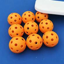 6pcs 40 Holes Pickleball, Great Bounce, Outdoor Sports, Compatible With All Types Of Paddles, Suitable For All Ages