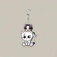 Sanrio 1 pezzo Portachiavi SKZOO, merchandise del gruppo idol coreano SKZ per fan, collezione creativa derivata, regalo per le vacanze per decorare borse, collezione premium, ideale per San Valentino, Natale, Eid Al-Adha