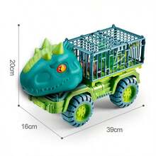 Juguete de vehículo transportador de dinosaurios - Blanco - Ver 5