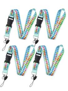 1pc Periodic Table & "I Love Jesus" Pattern Neck Lanyard For Doctor, Nurse, Student, Teacher, Exhibition Staff ID Badge, Suitable As Exhibition, Gift, Keychain Or Daily Use Valentine's Day Valentines Car Accessories Bag Charm Backpack For School