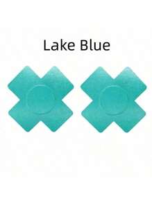 1 Set Of 2pcs X-Shape Breast Petals, Disposable Satin Nipple Covers, Sexy Breathable Cross Breast Pasties, Multi-Color Selections, Elegant, Sexy, Comfortable