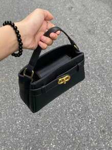 Nuevo bolso de mano pequeño para mujer, bolso de calidad alta con estilo satchel, bolso de hombro cuadrado de moda y versátil para uso casual, bolso de mujer