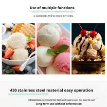 Stainless Steel Ice Cream Scoop Creative Ice Cream Baller Rebound Ice Cream Scoop Fruit Baller Tool